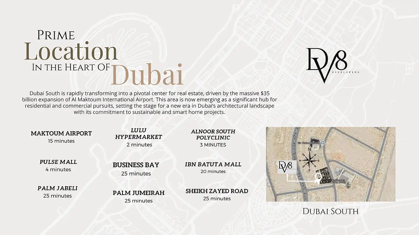 Trafford Residence at Dubai South location map