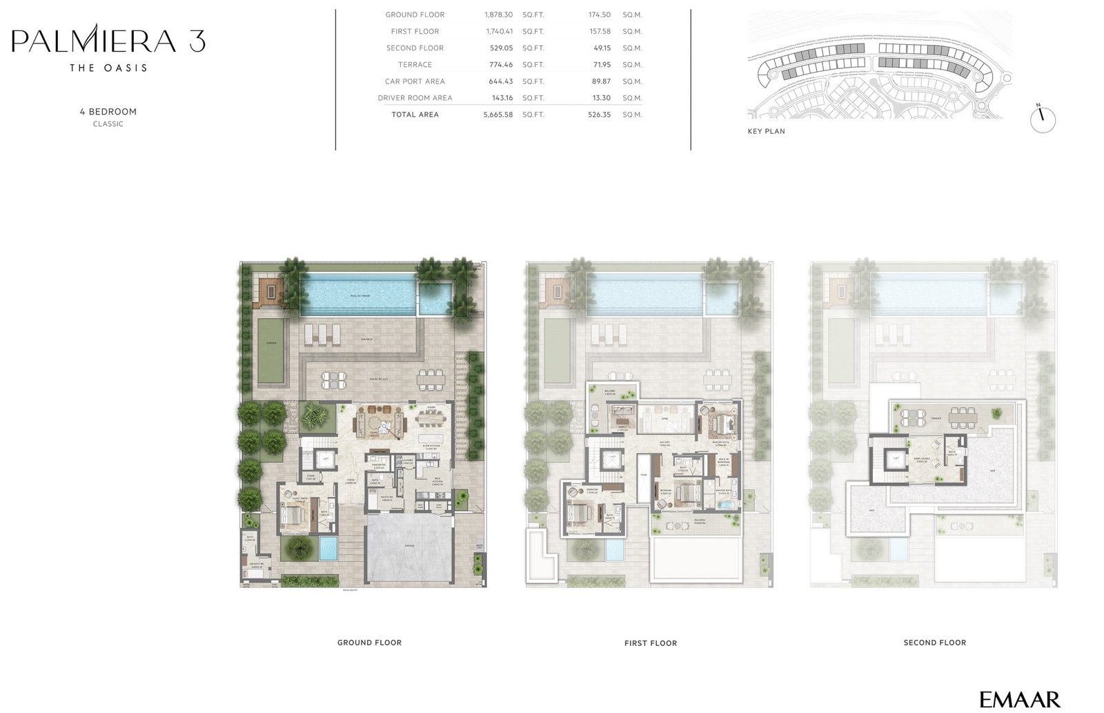 4 Bedrooms + Maid floor plan