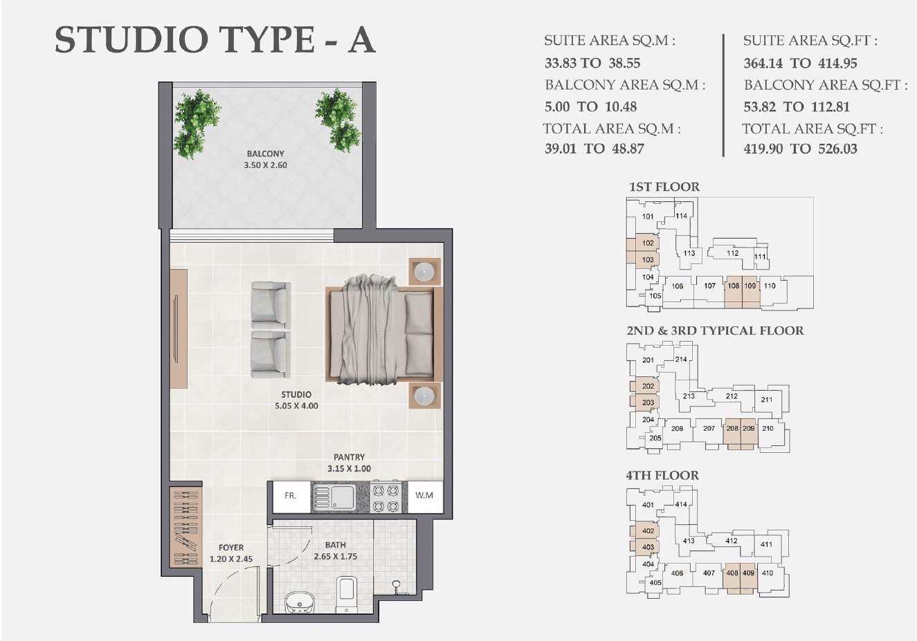 Studio floor plan