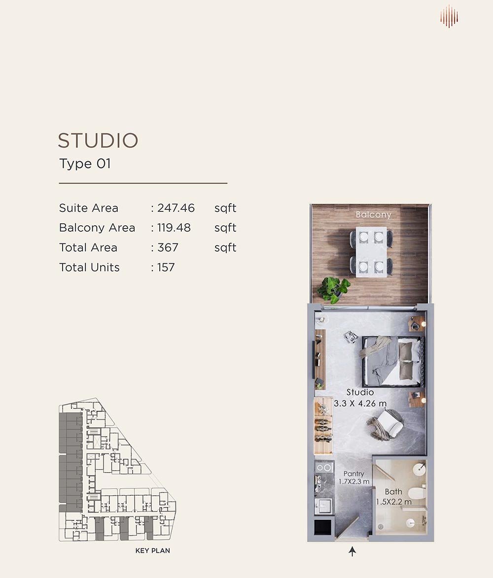 Studio floor plan