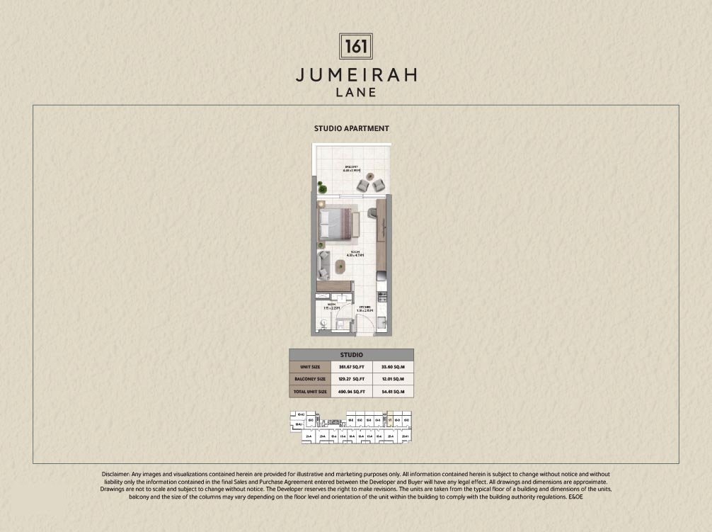 Studio floor plan