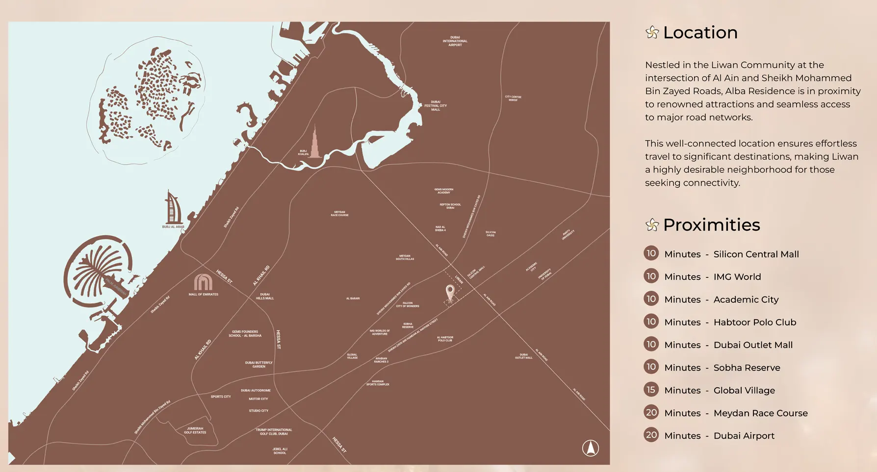 Alba Residences location map