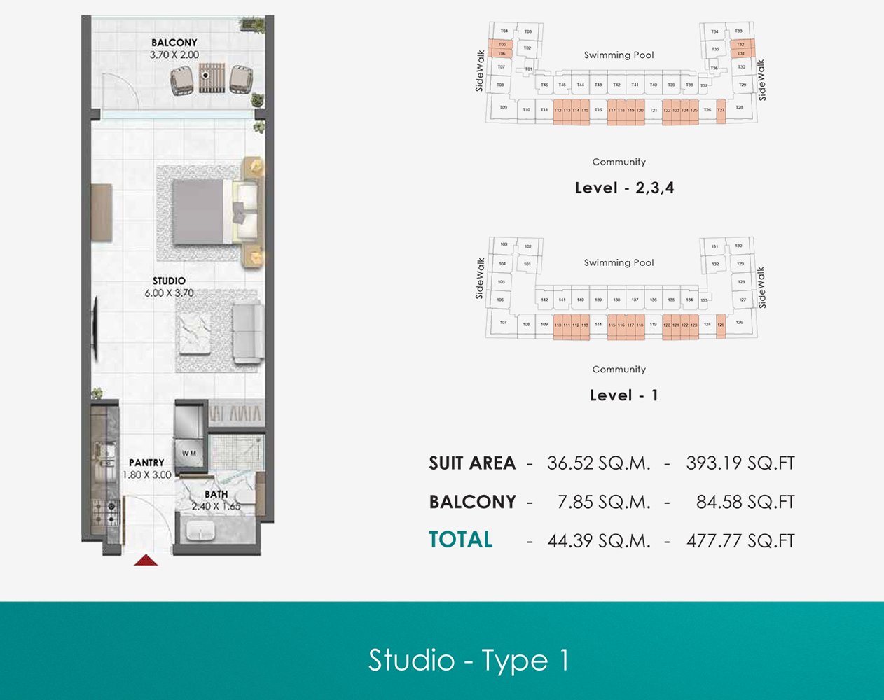 Studio floor plan