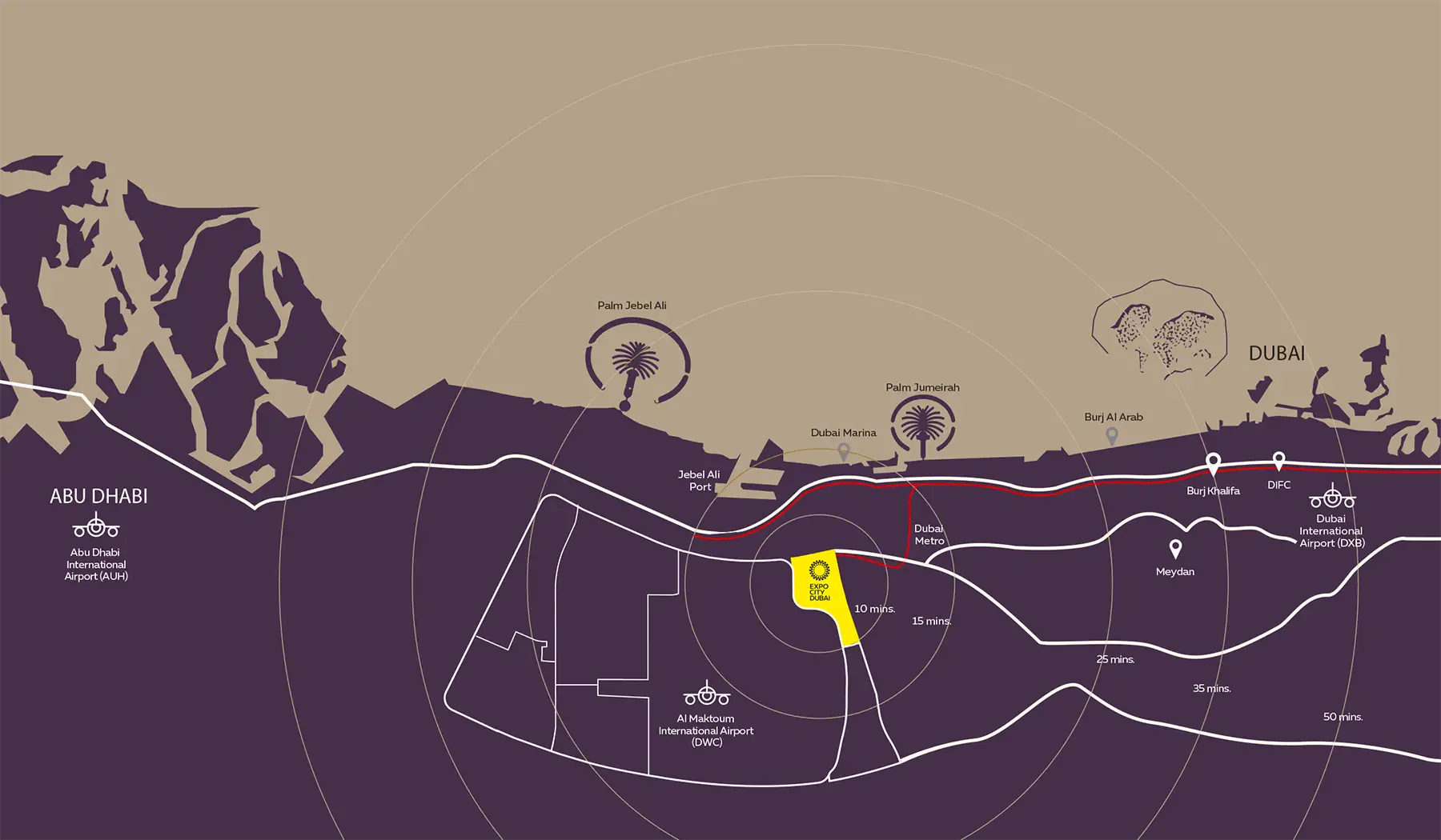 Maha Villas at Expo Valley location map