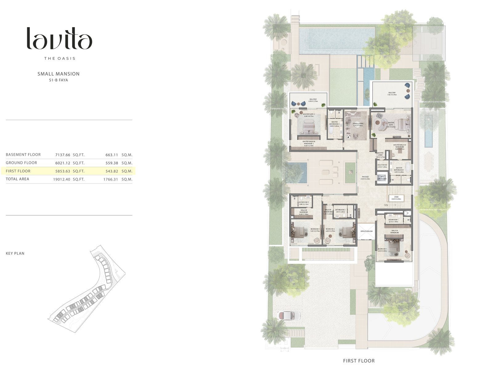 6 Bedrooms + Maid floor plan