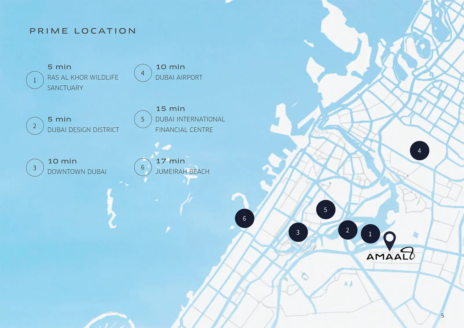 Amaal 8 Dubai location map