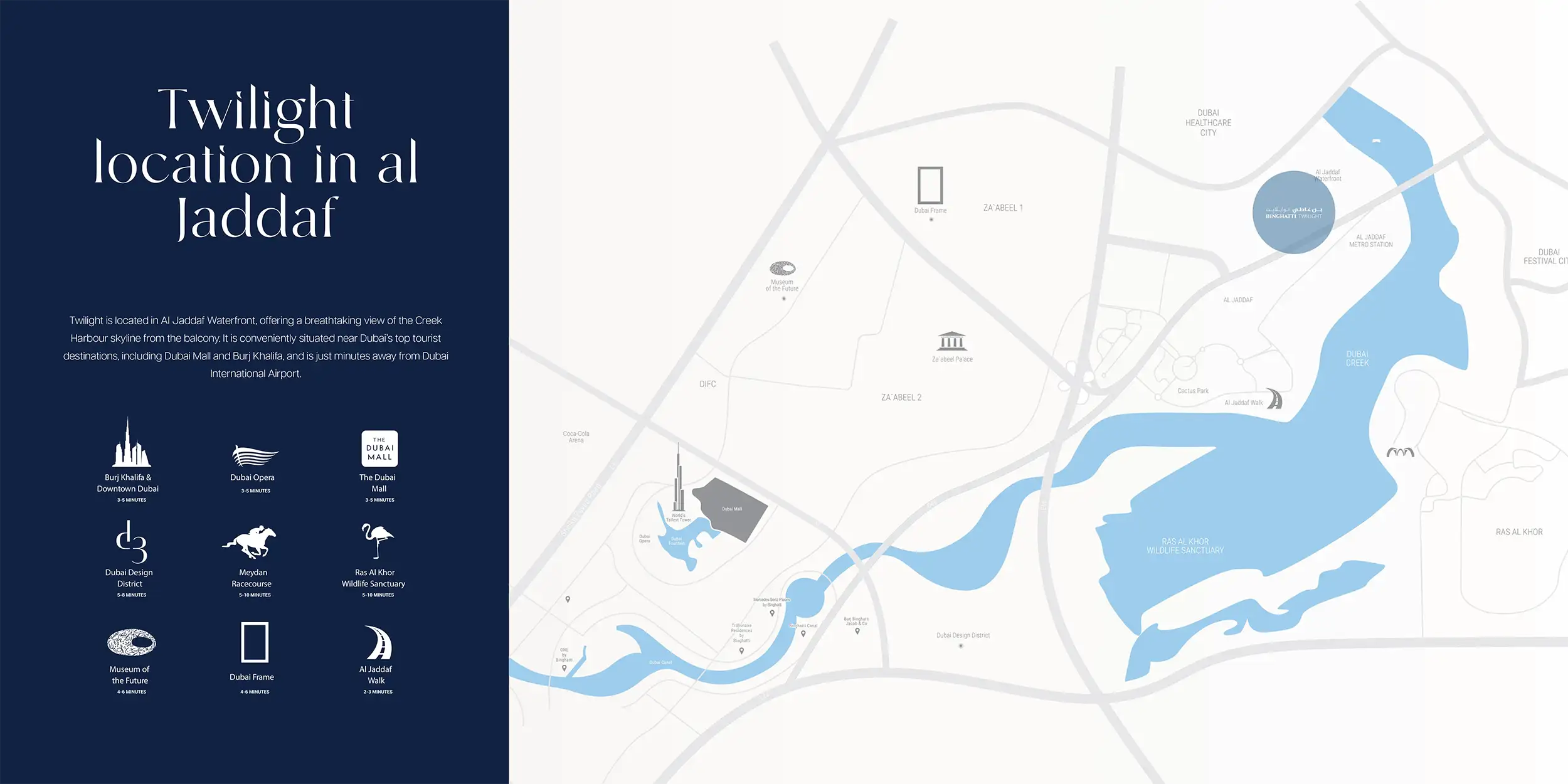 Binghatti Twilight location map