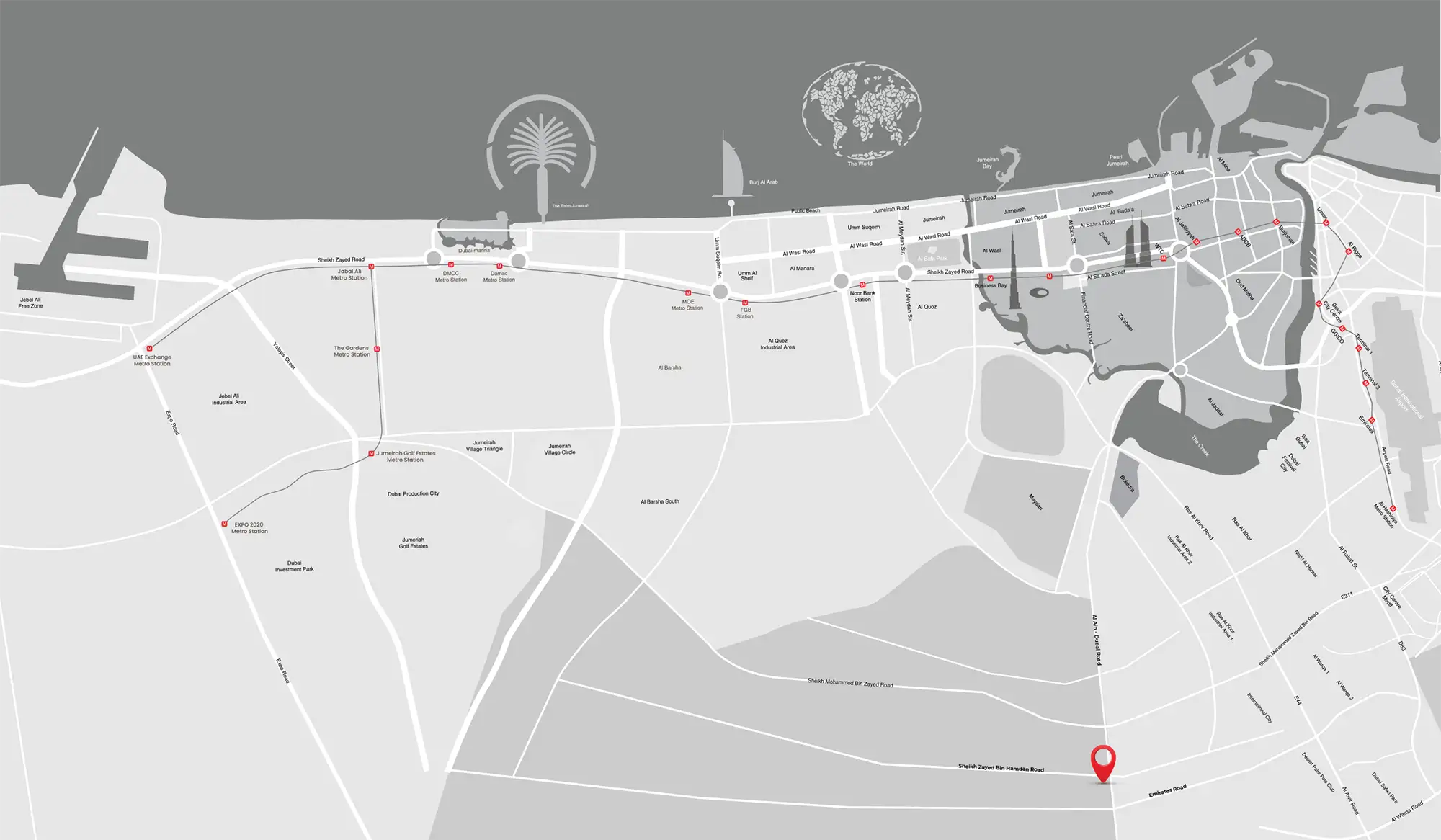 Samana Park Meadows location map