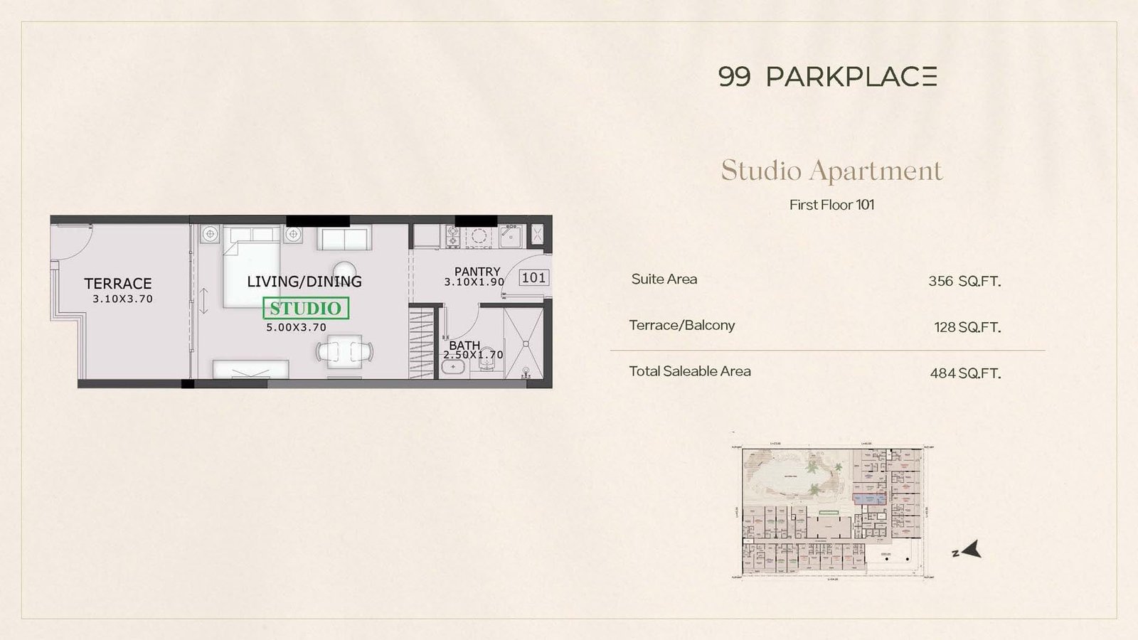 Studio floor plan