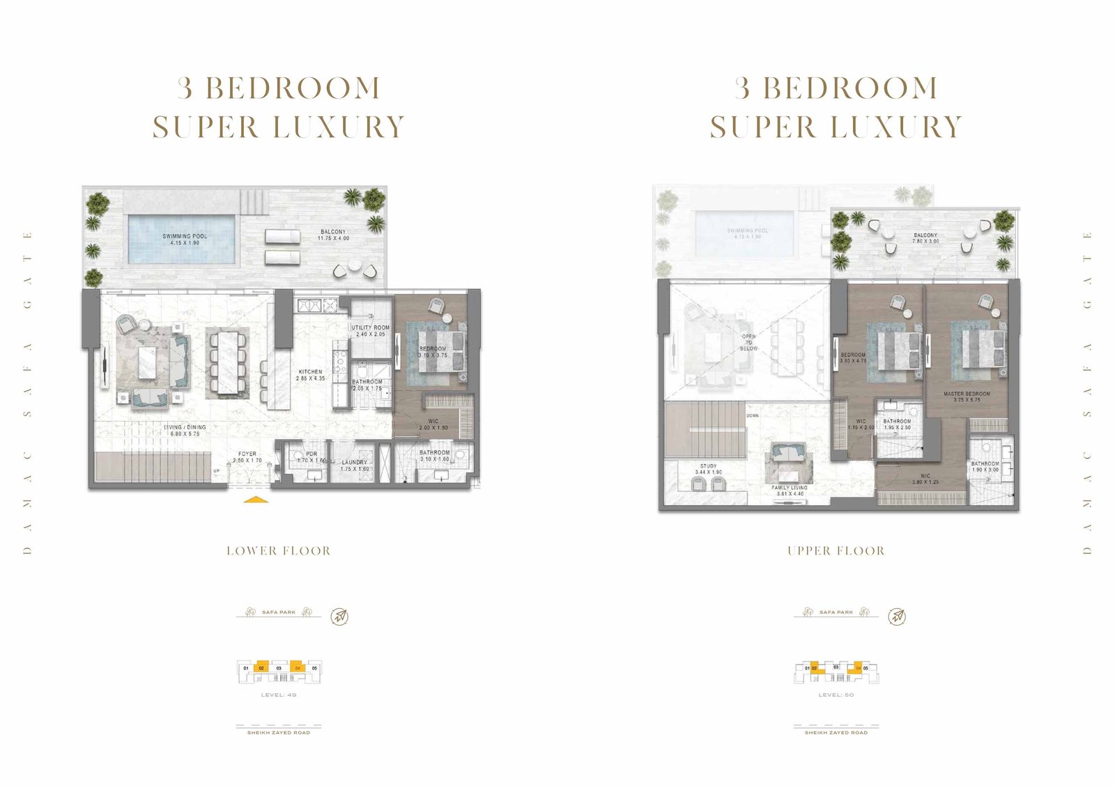 Damac Safa Gate floor plan