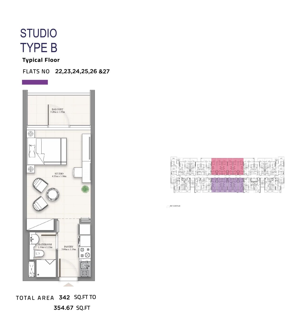 Studio floor plan