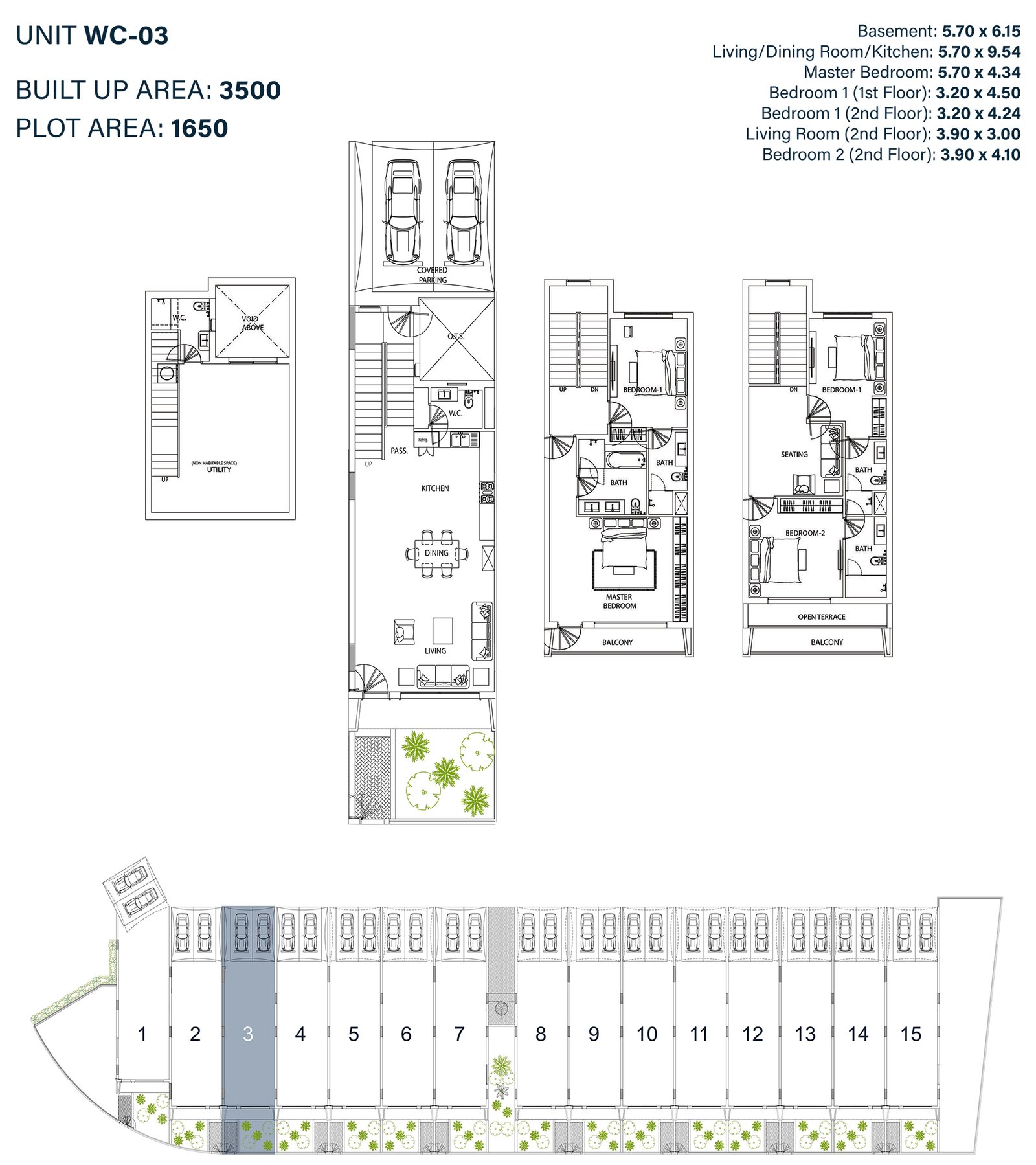 4 Bedroom floor plan
