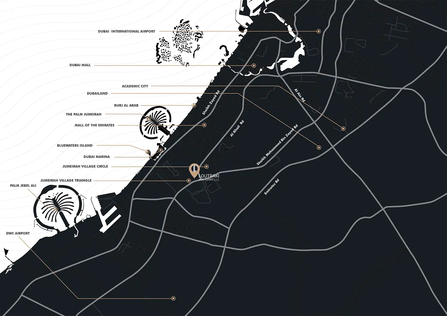Santorini Residences at JVT location map