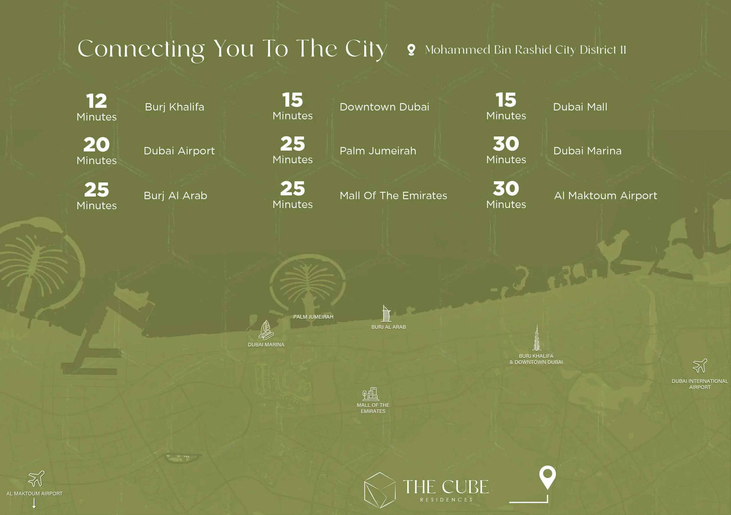 The Cube Quarter Residences location map