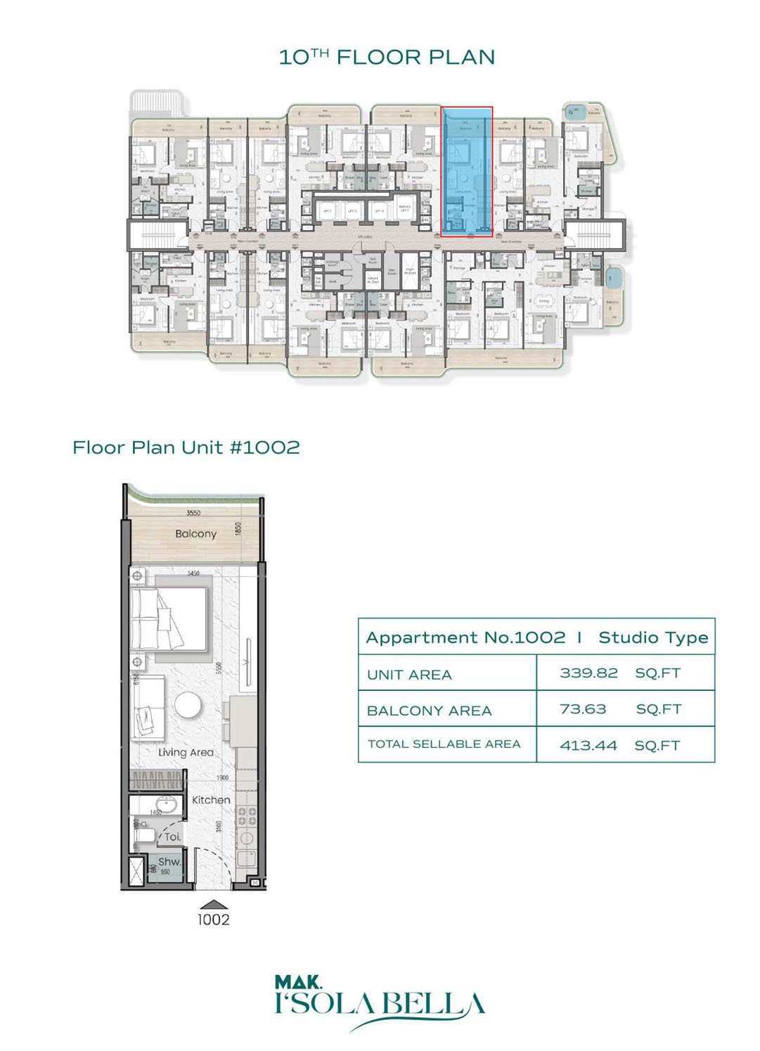 Studio floor plan