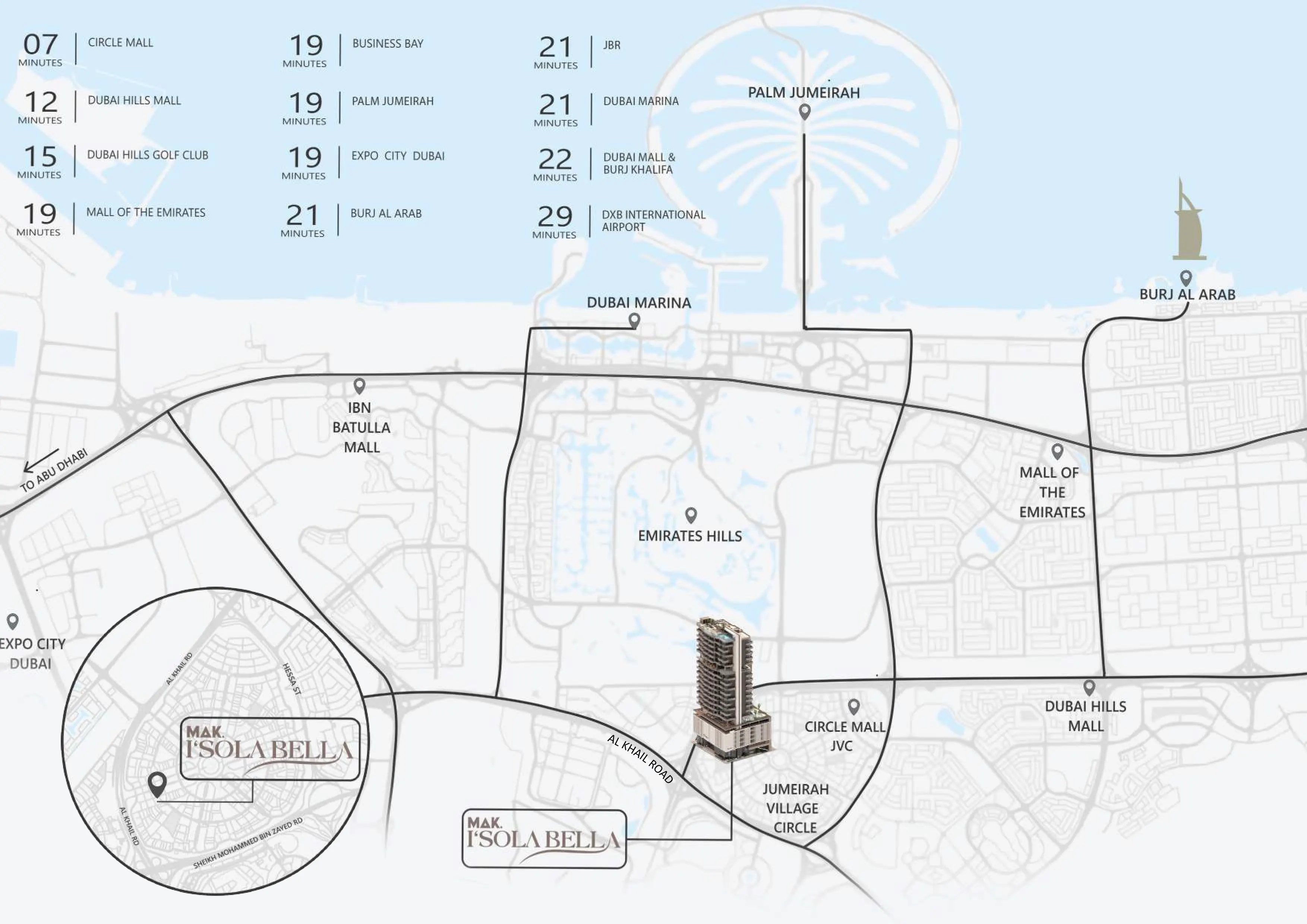 MAK Isola Bella location map
