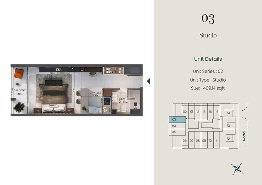 Studio floor plan