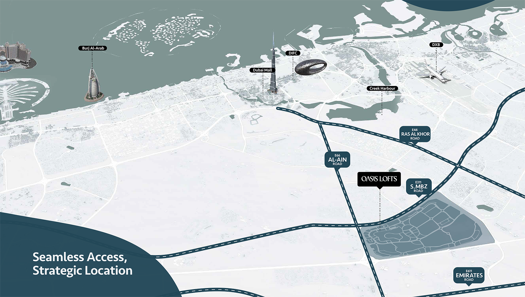 Oasis Lofts by Uniestate location map