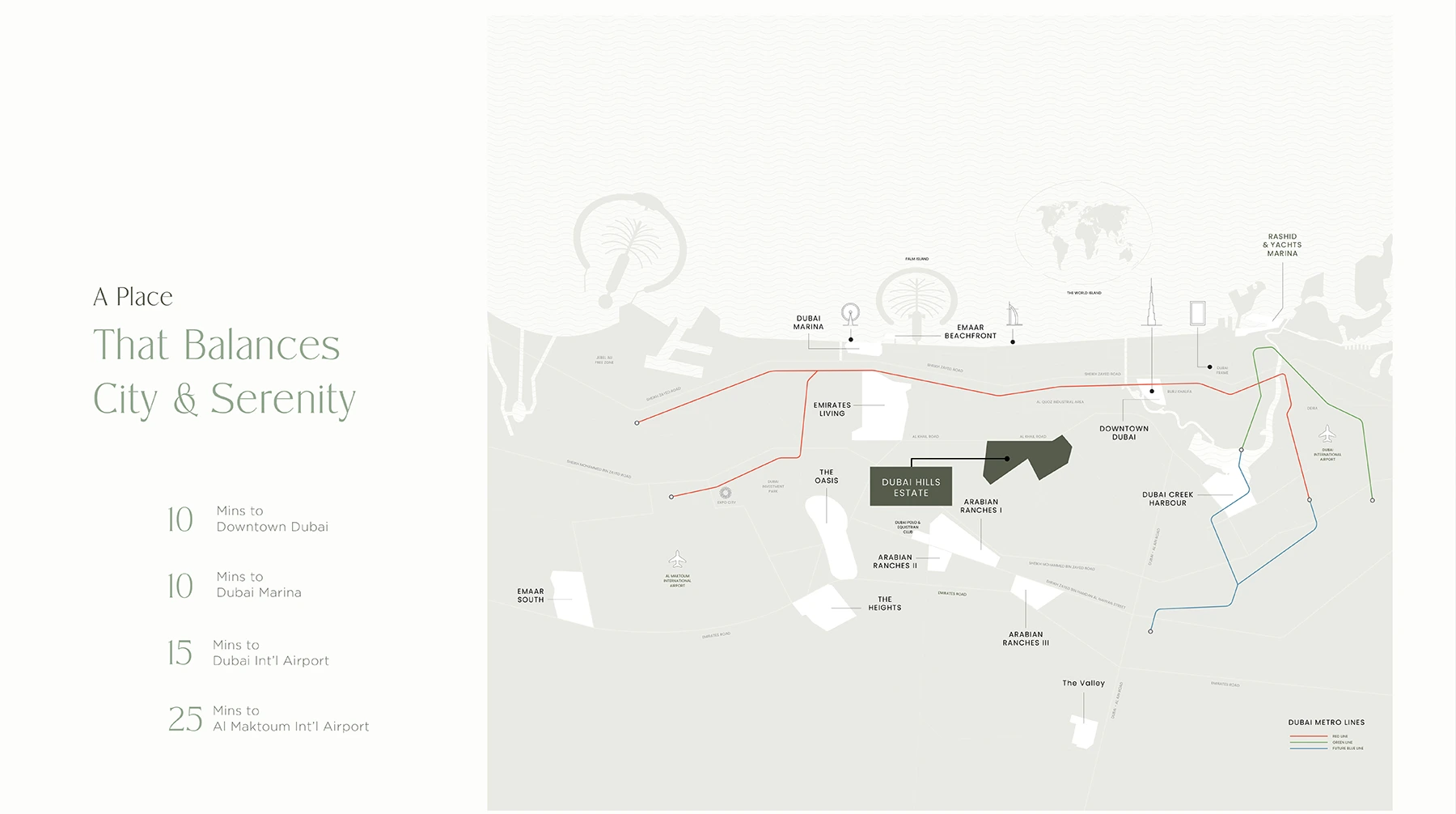Vida Residences Club Point at Dubai Hills Estate location map