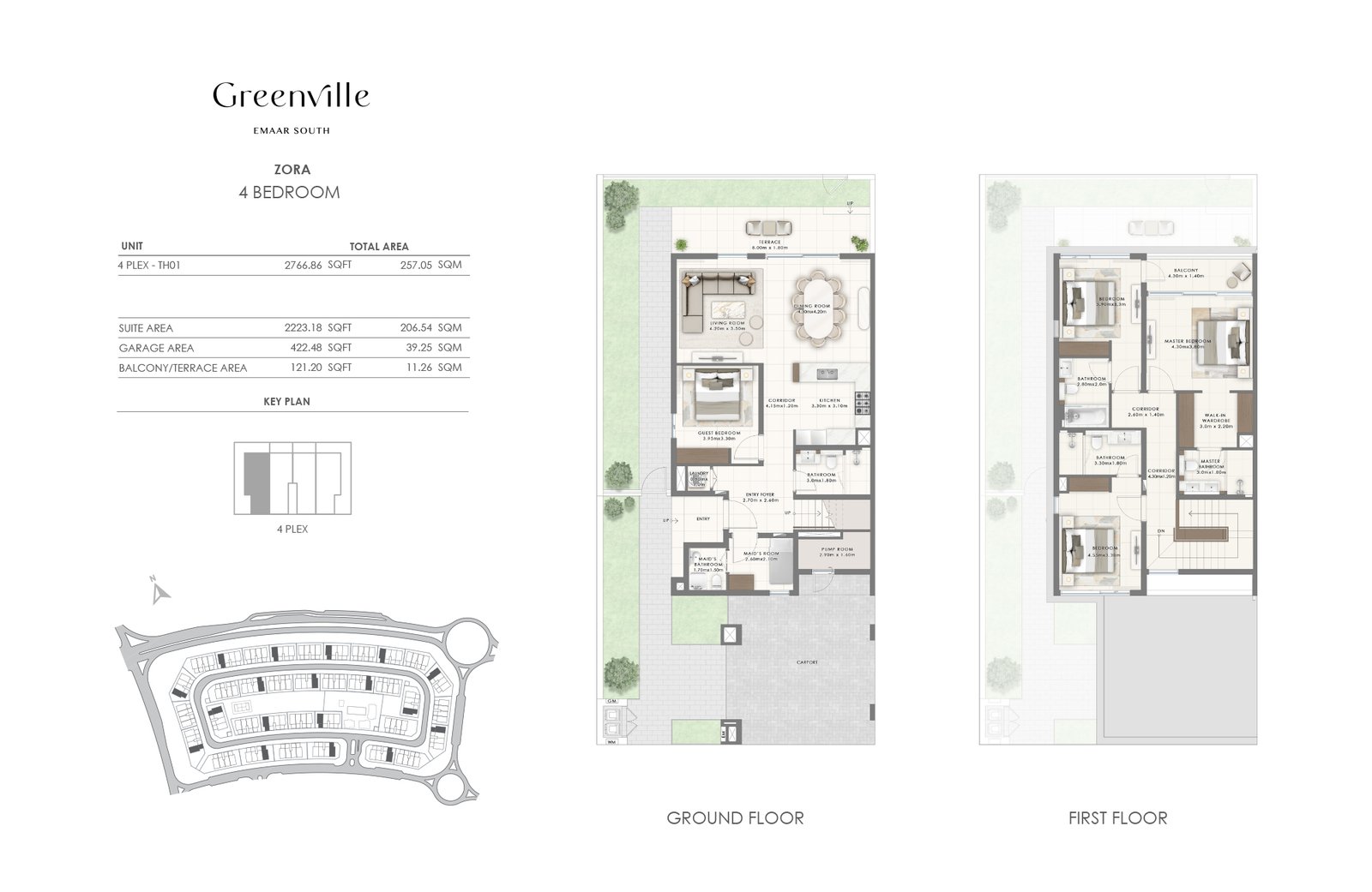 Greenville at Emaar South floor plan