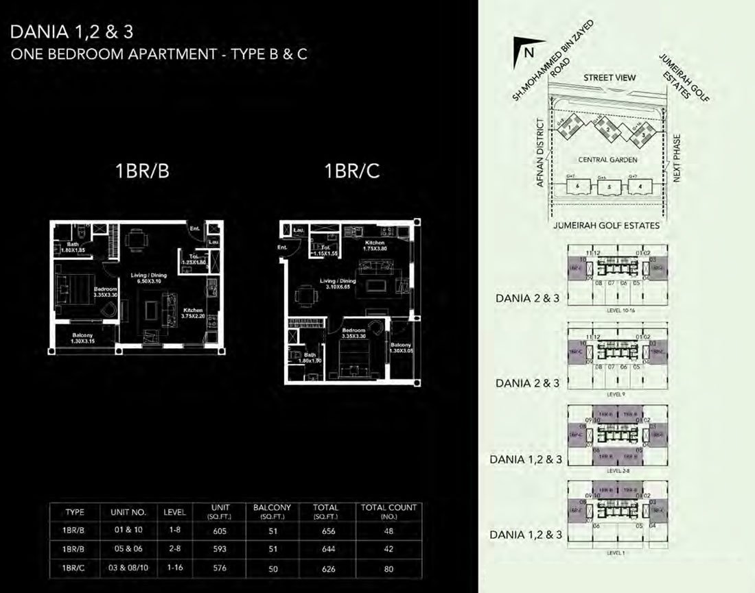 1 Bedroom floor plan