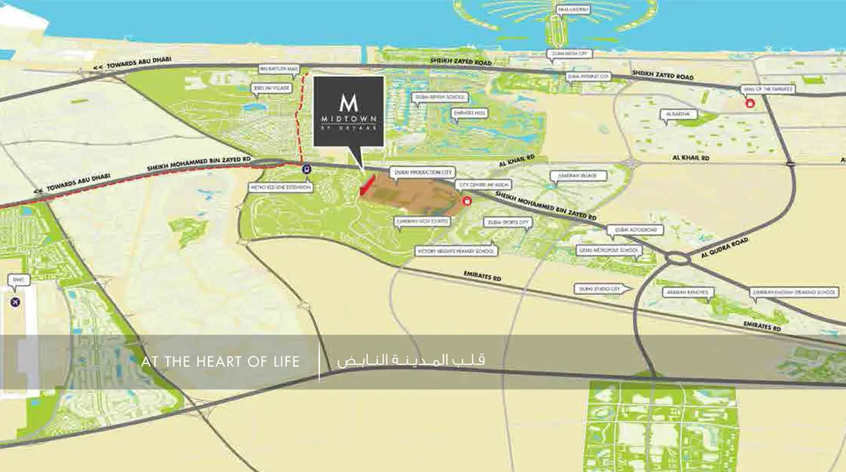 Midtown Dania District location map