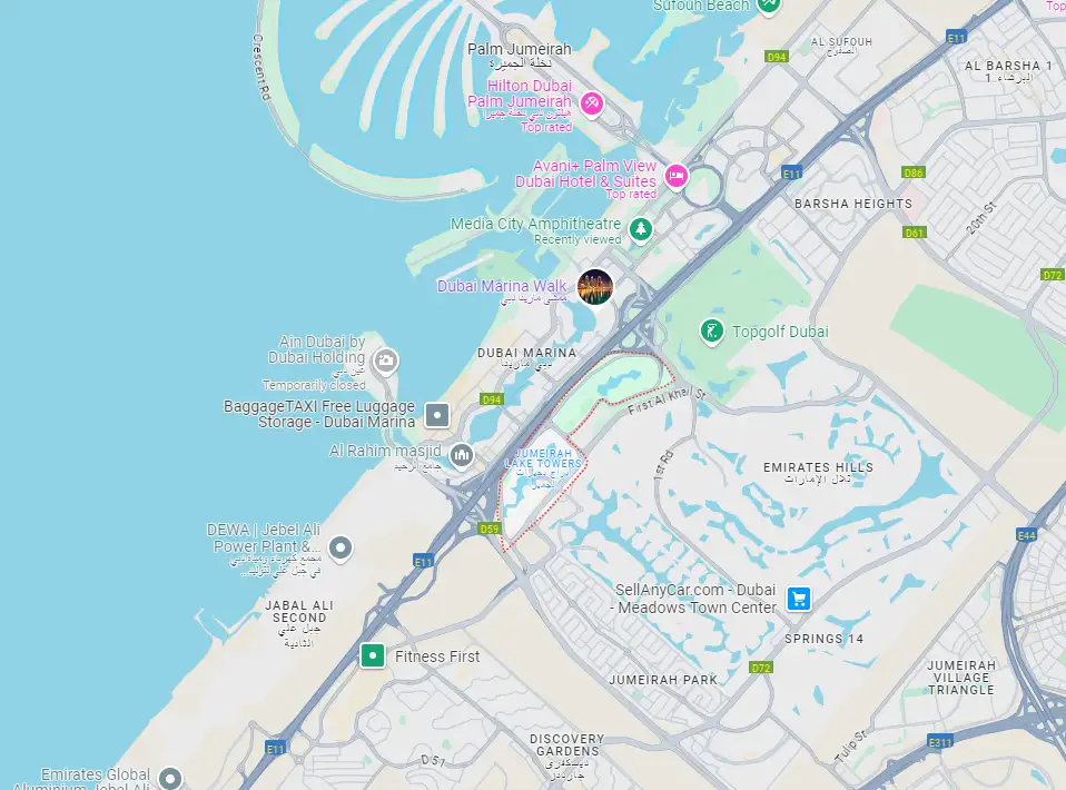 Signature Lifestyle Residences location map