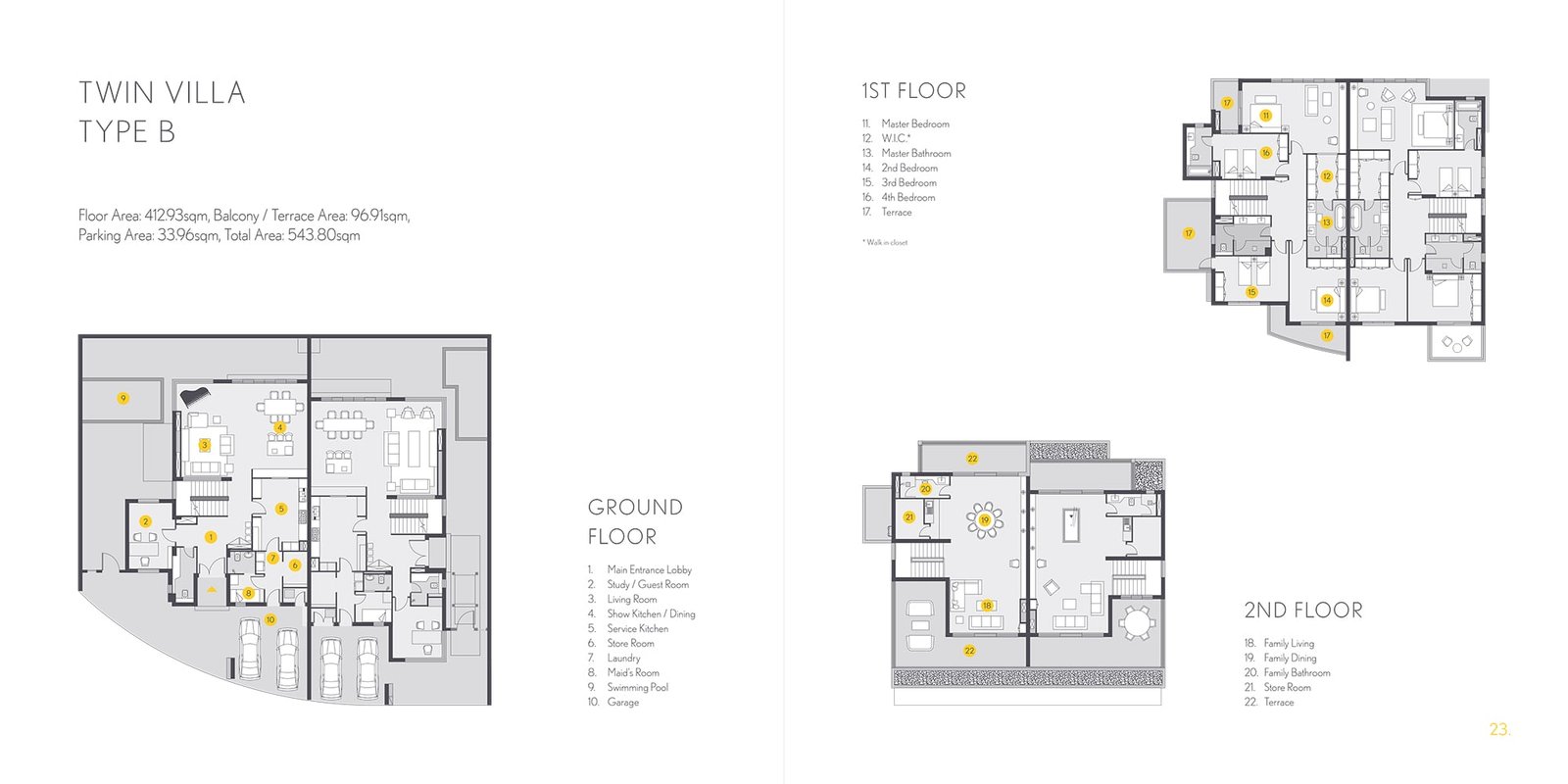 4 Bedrooms +Study + Maid floor plan