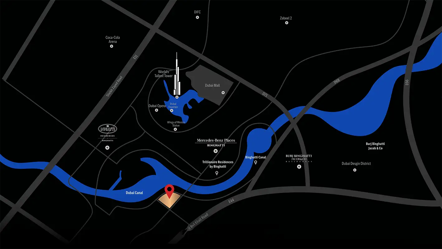 Binghatti Skyrise location map