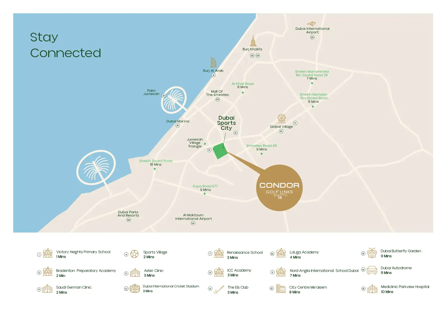 Condor Golf Links 18 location map