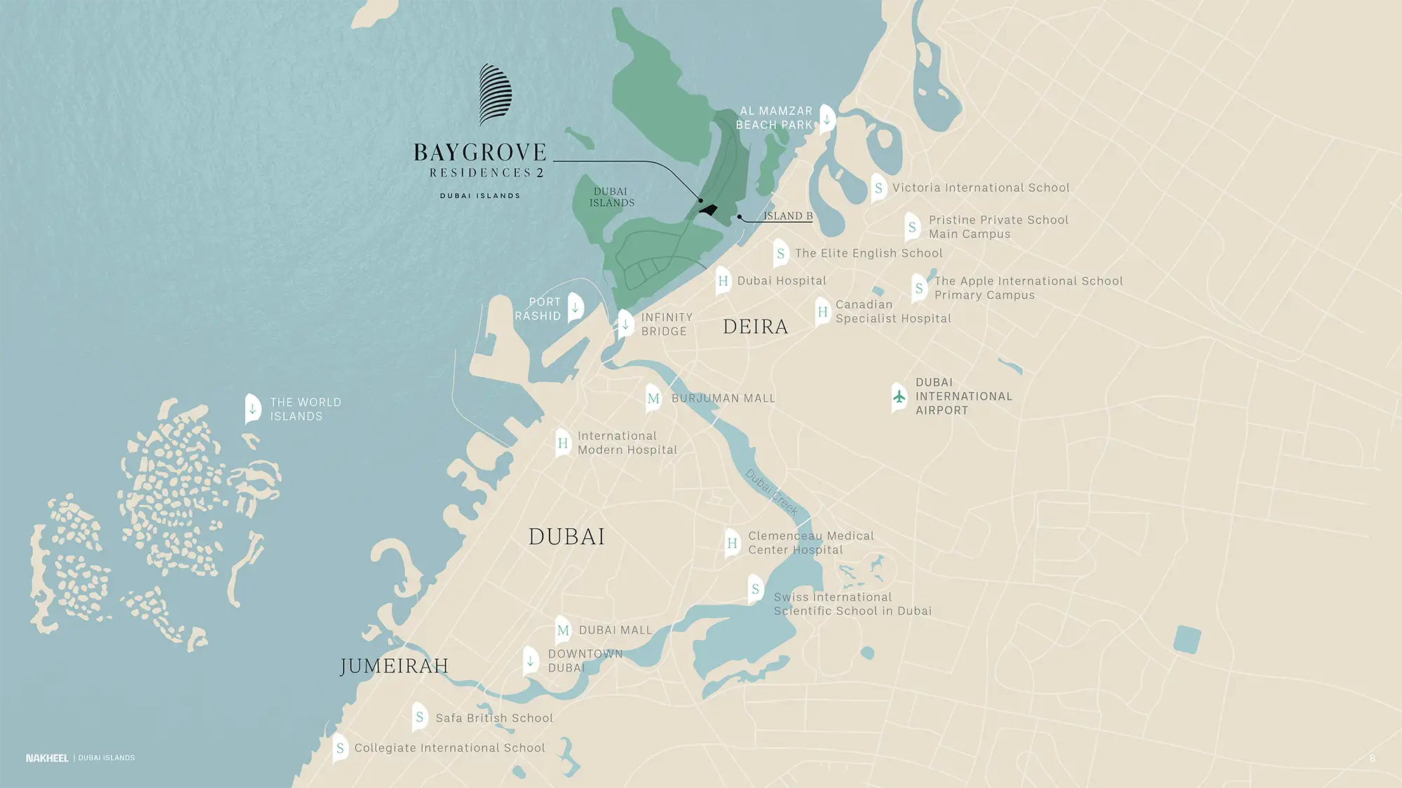 Bay Grove Residences 2 at Dubai Islands location map
