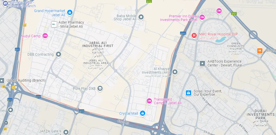 Havelock Residences at Al Furjan location map