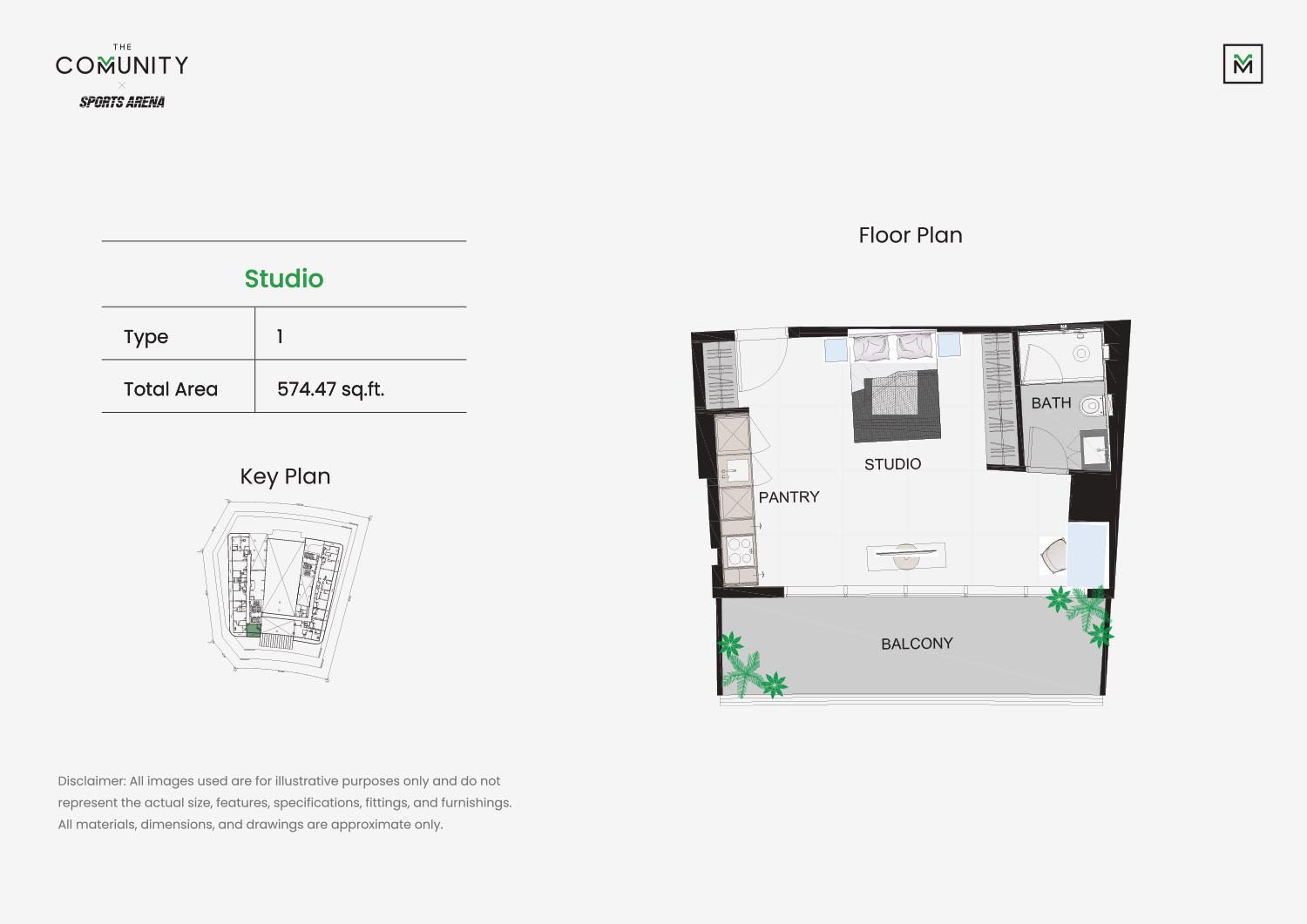 Studio floor plan