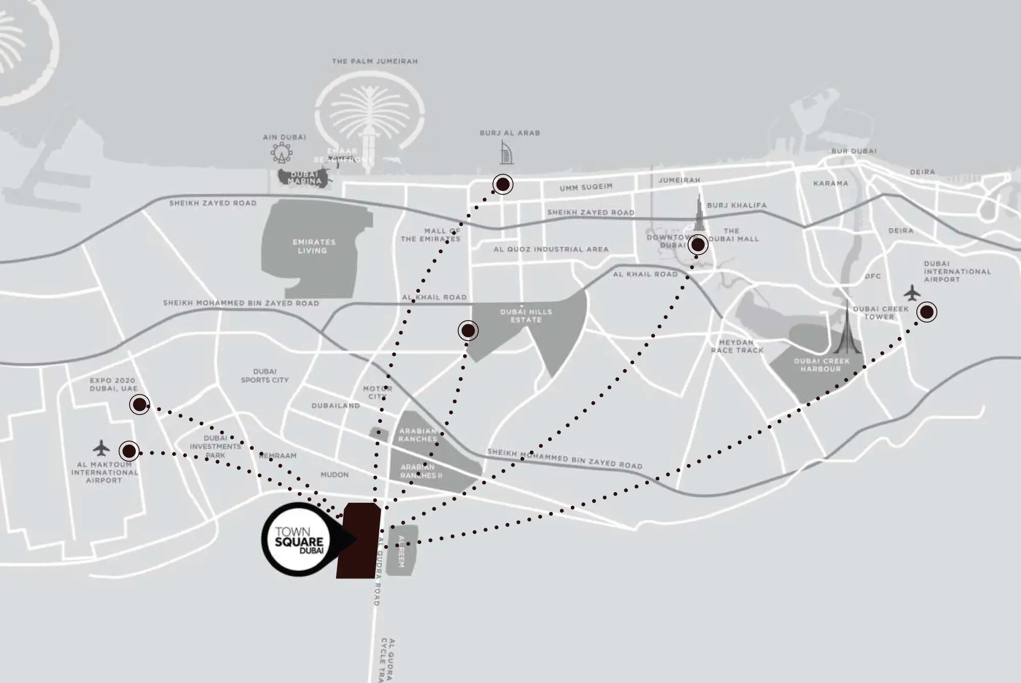 The Baltimore at Town Square location map