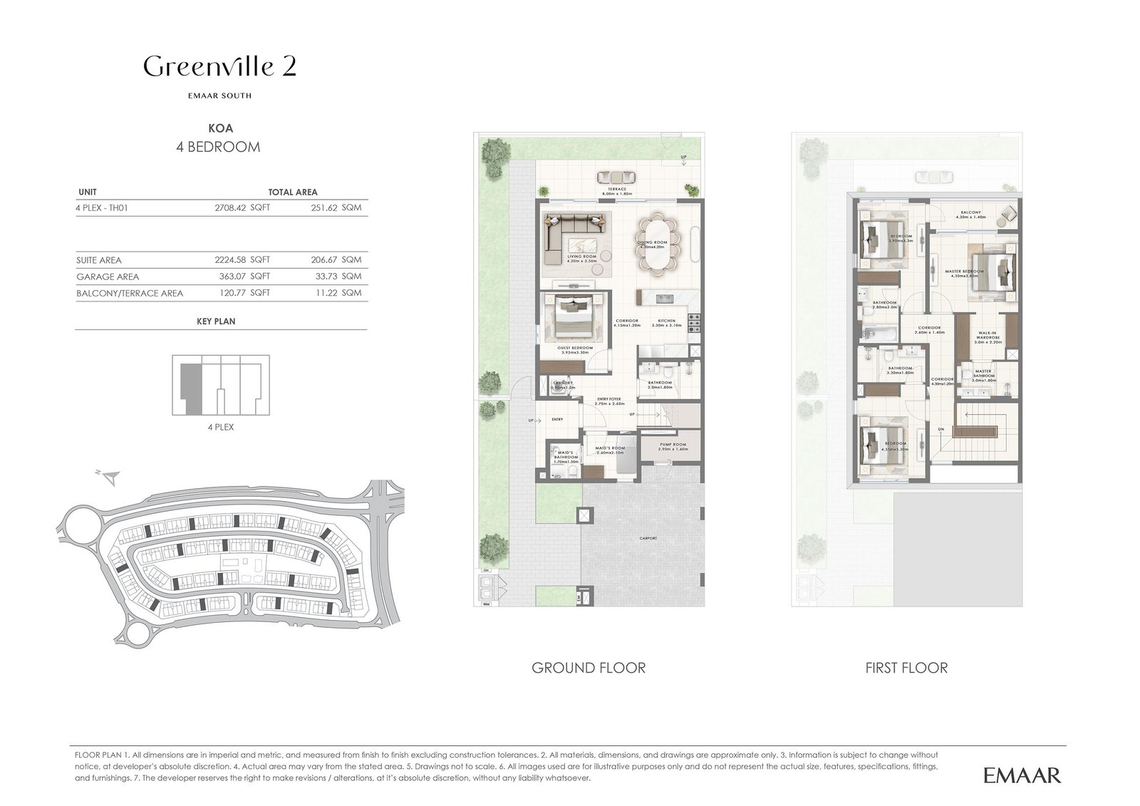 Greenville 2 at Emaar South floor plan