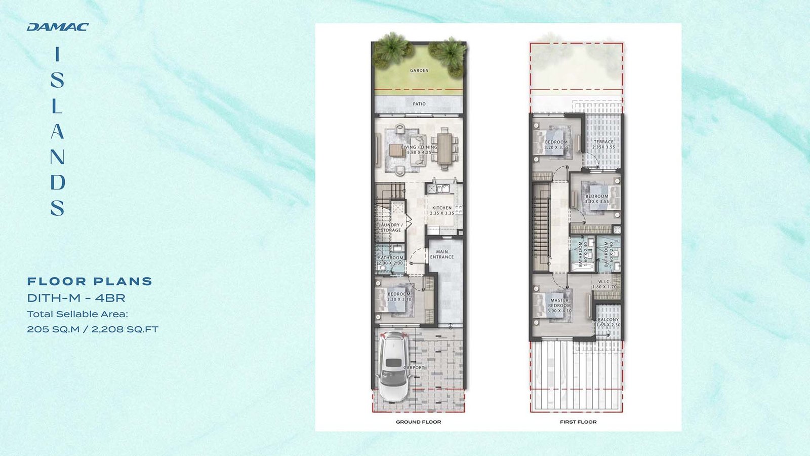 4 Bedrooms floor plan