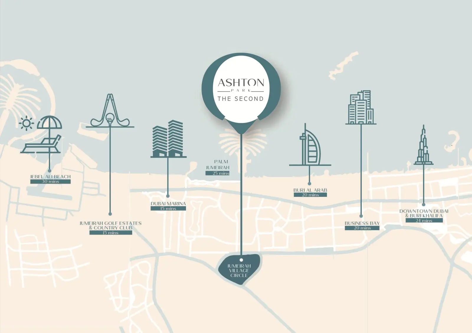 Ashton Park The Second location map