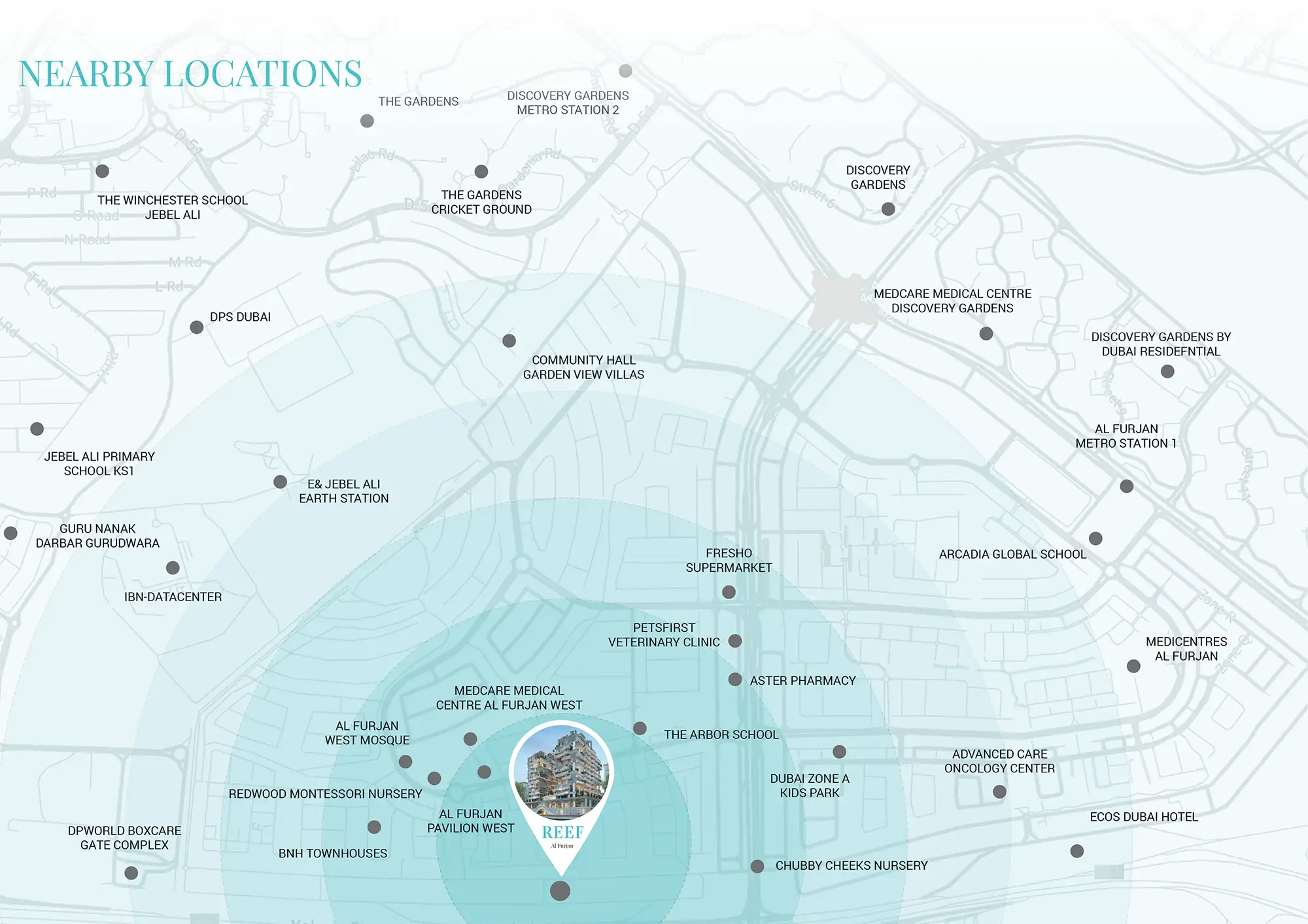 Reef 999 at Al Furjan location map