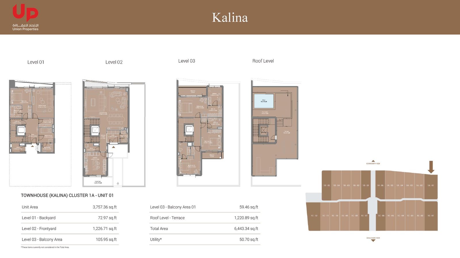4 Bedroom + Pool + Maid floor plan