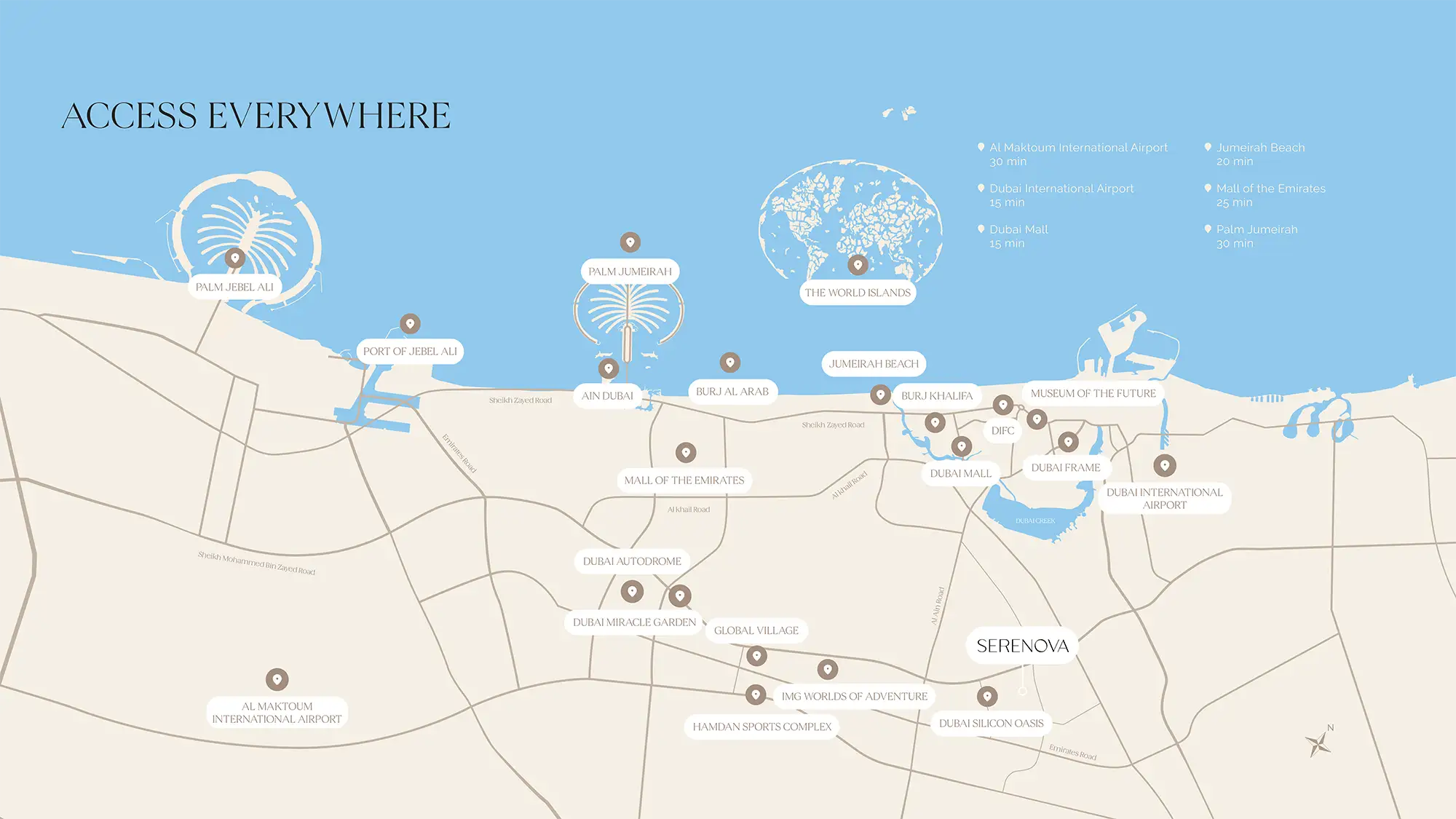 Serenova at Dubai Silicon Oasis location map