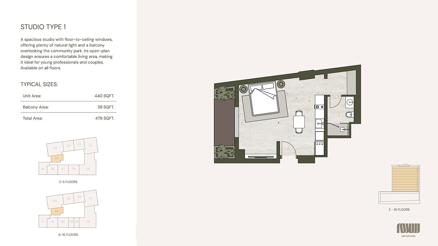 Studio floor plan