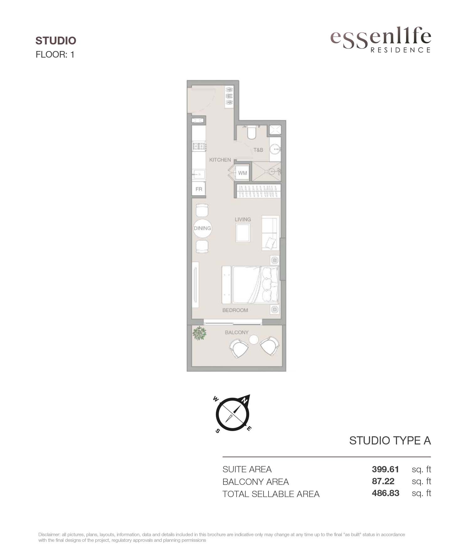 Studio floor plan