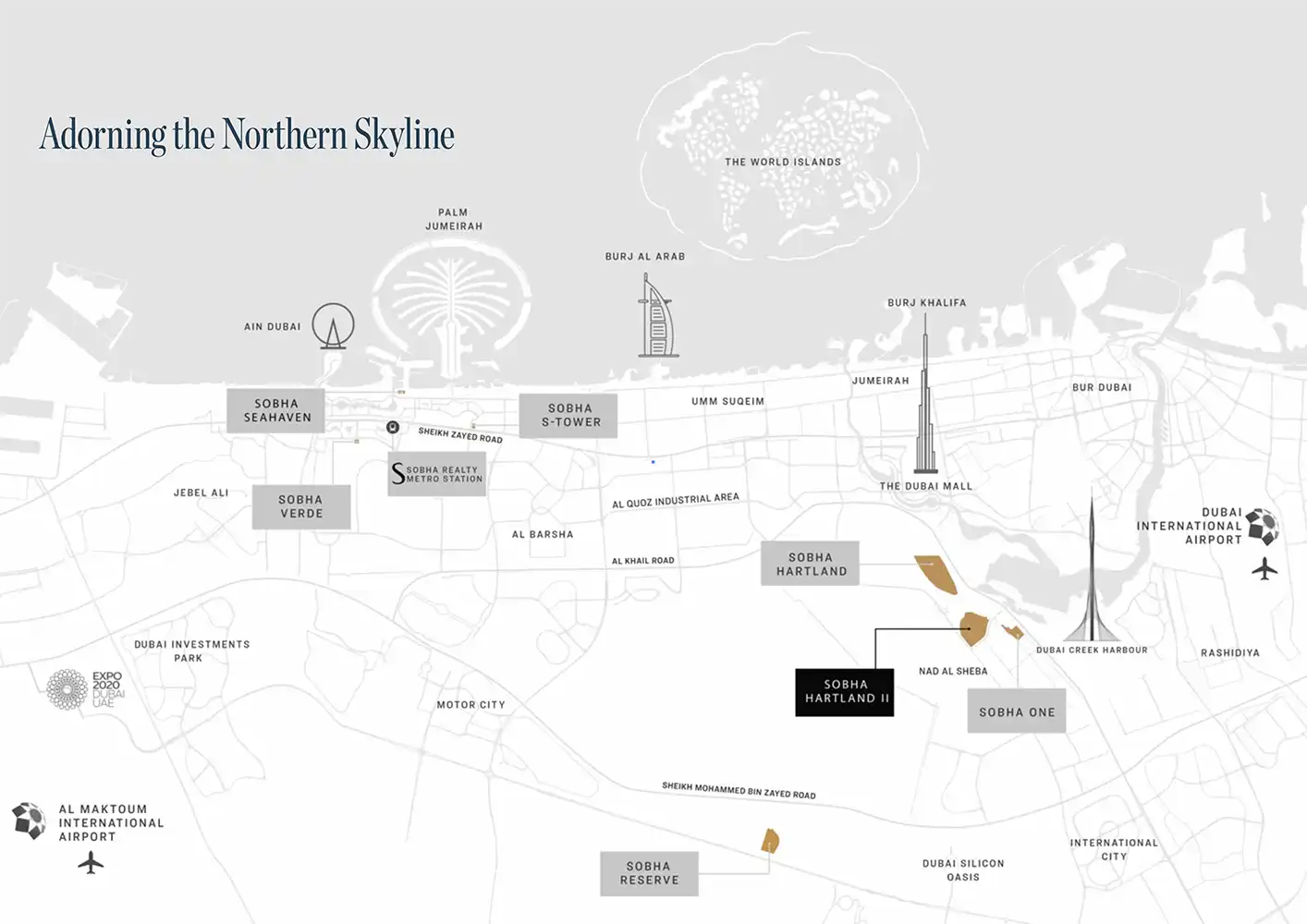Skyvue Solair at Sobha Hartland 2 location map