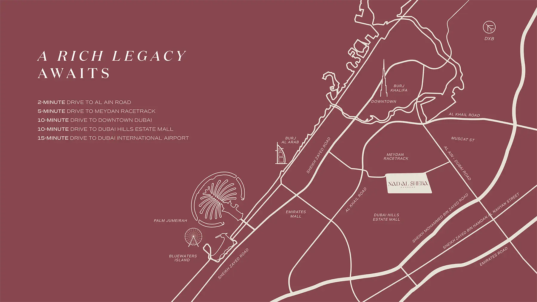Nad Al Sheba Gardens Phase 7 location map