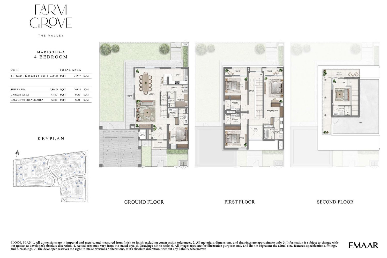 4 Bedrooms floor plan