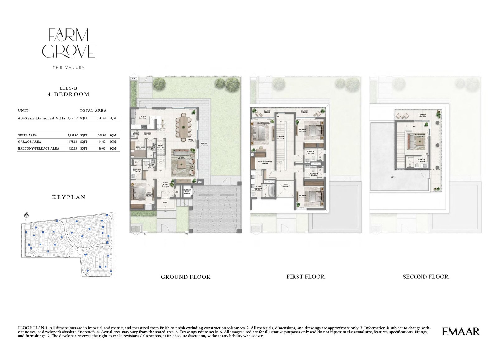 4 Bedrooms floor plan