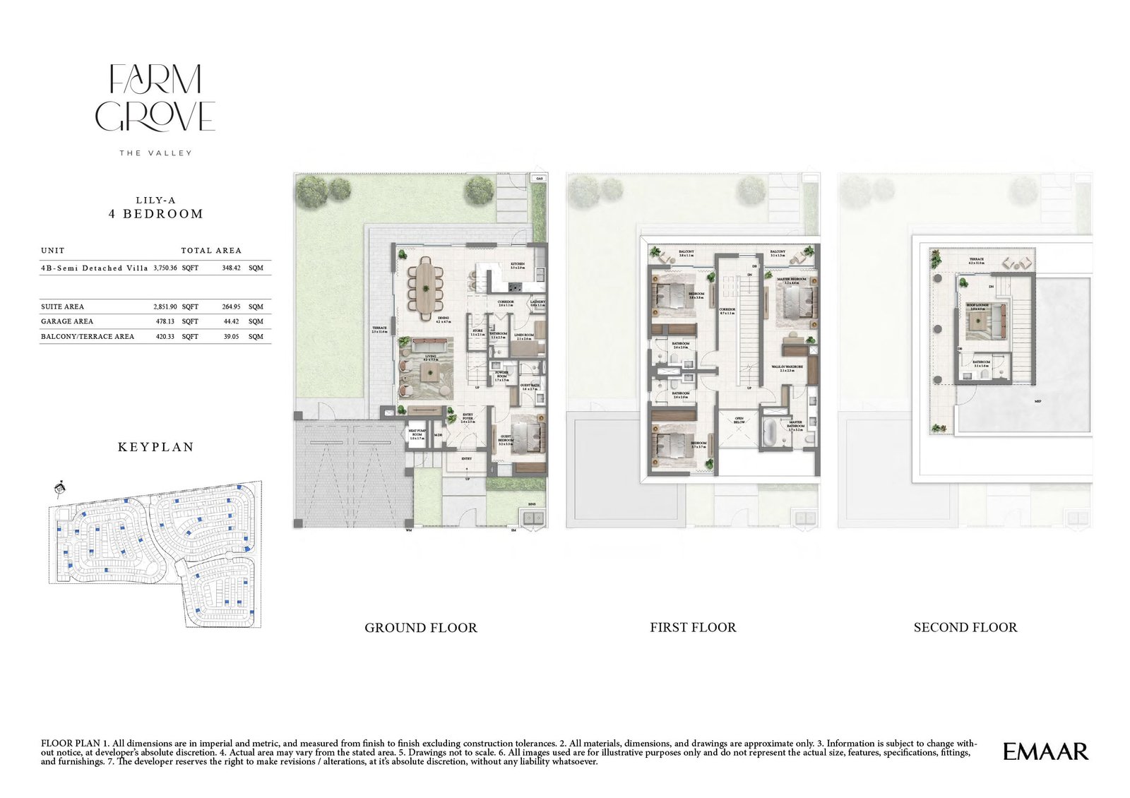 4 Bedrooms floor plan