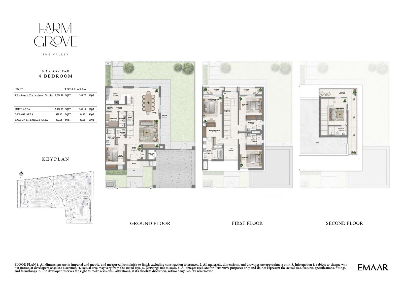 4 Bedrooms floor plan