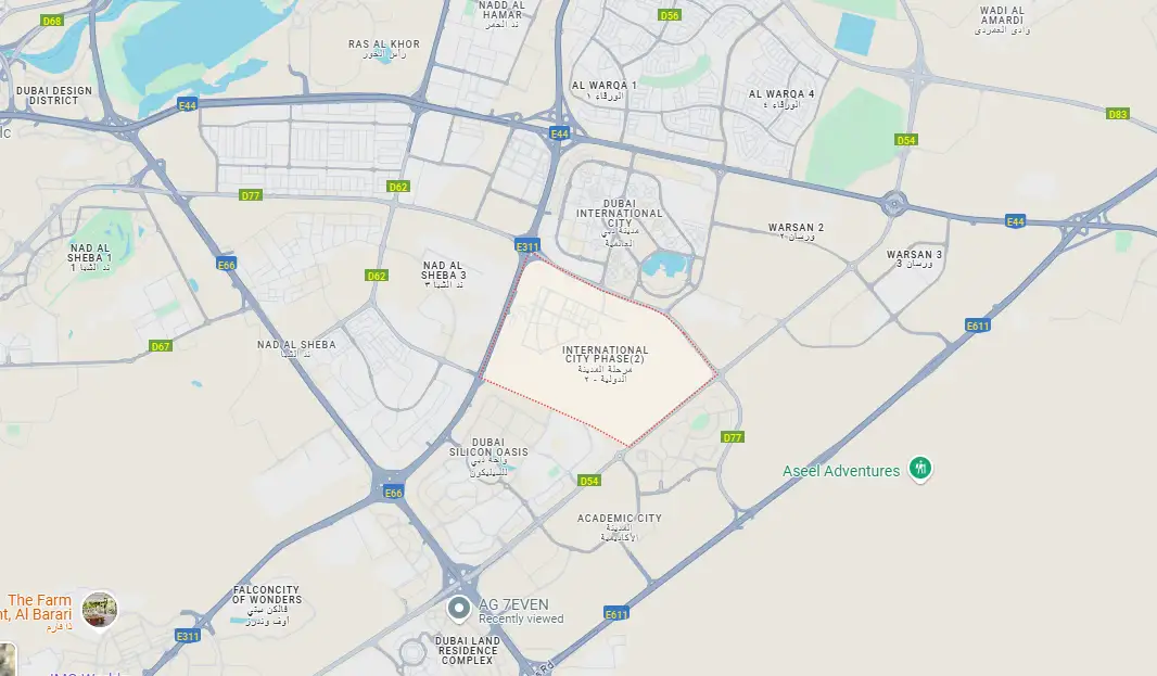 Glorious Central Residences location map
