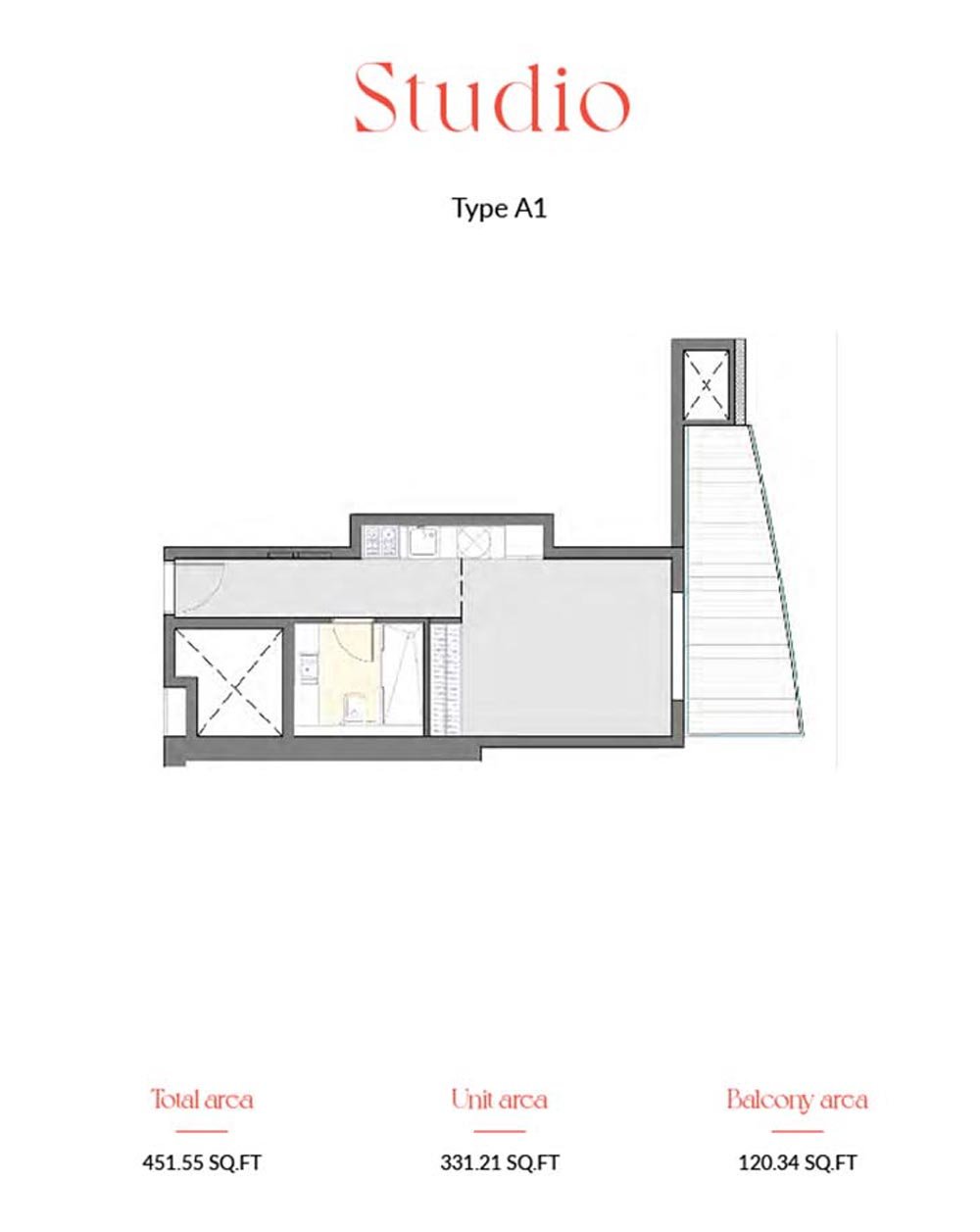 Studio floor plan